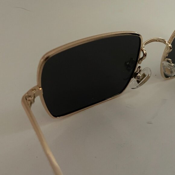 Gold Square Frame Sunglasses - Picture 8 of 11
